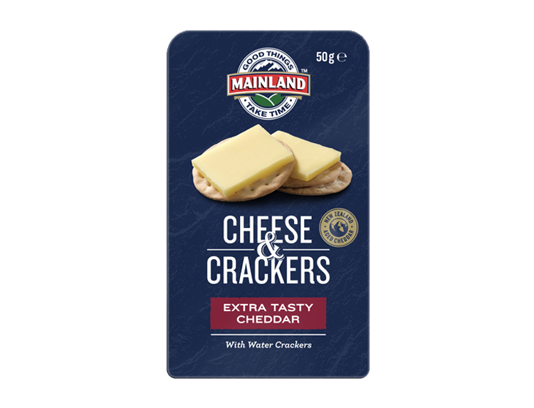 Mainland Extra Tasty Cheddar With Water Crackers