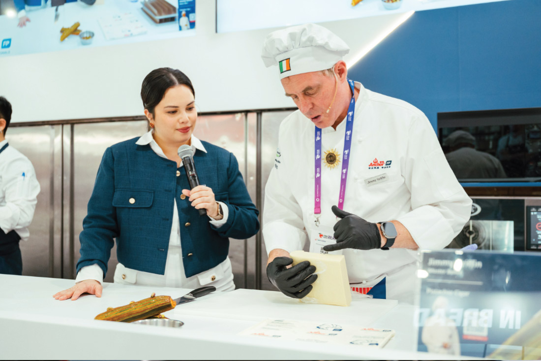 Chef Jimmy showcasing his expertise in lamination  