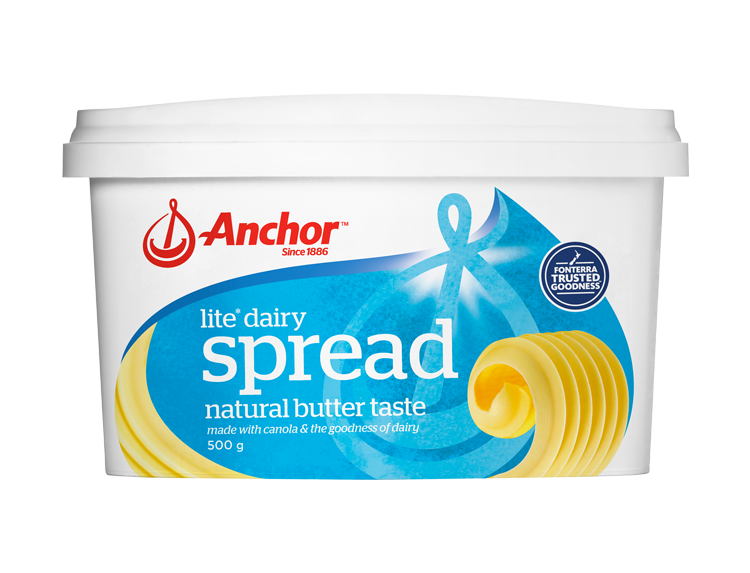 Anchor Spreadable Butter 500g Lite